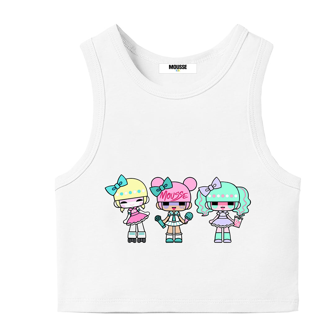 tank crop jersey lovedoll white