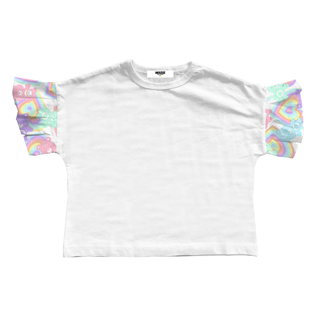 tshirt bimba manica popeline bearainbow