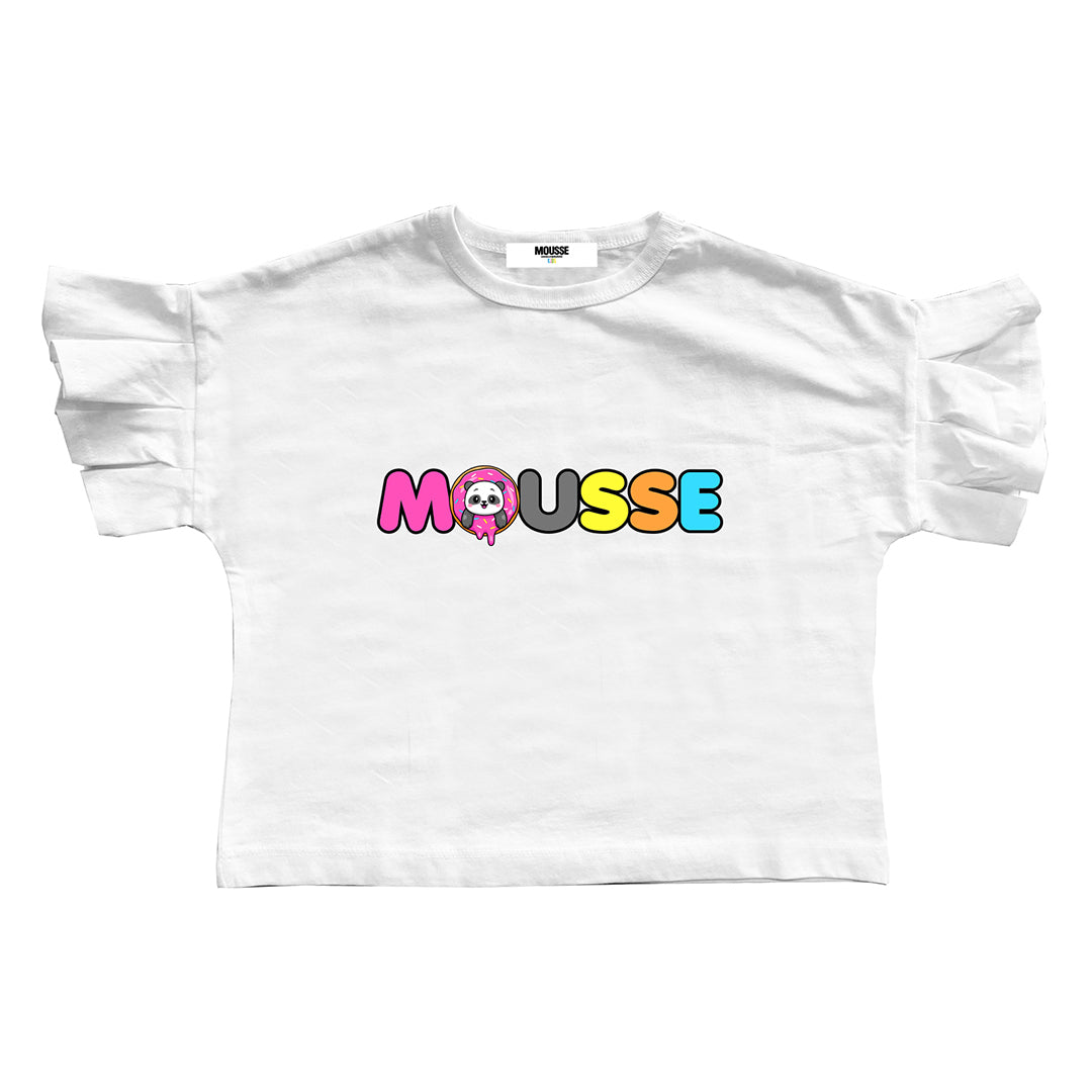 tshirt bimba manica rouches pandonuts