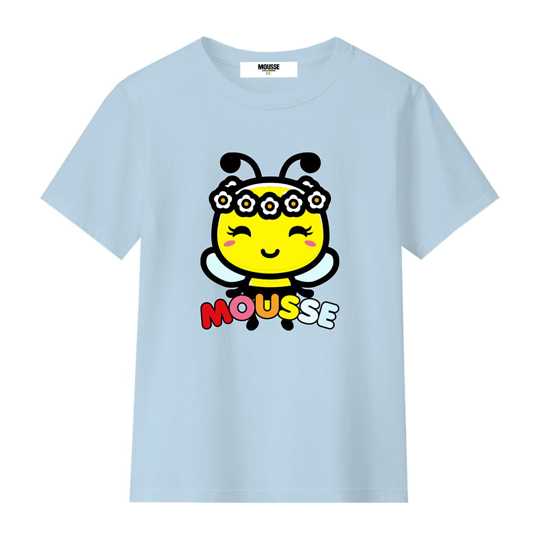 tshirt bimba mousse azure beespring