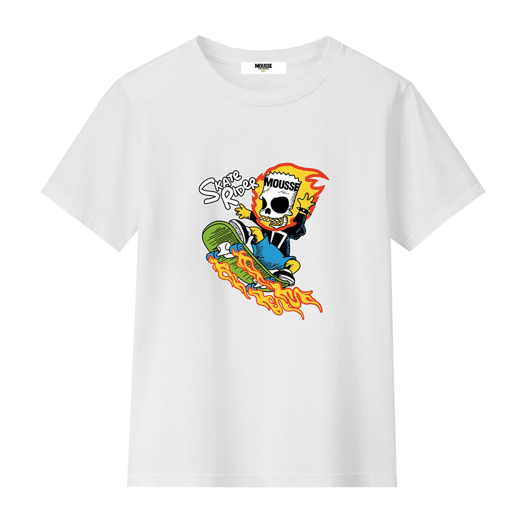 tshirt bimbo skaterider white