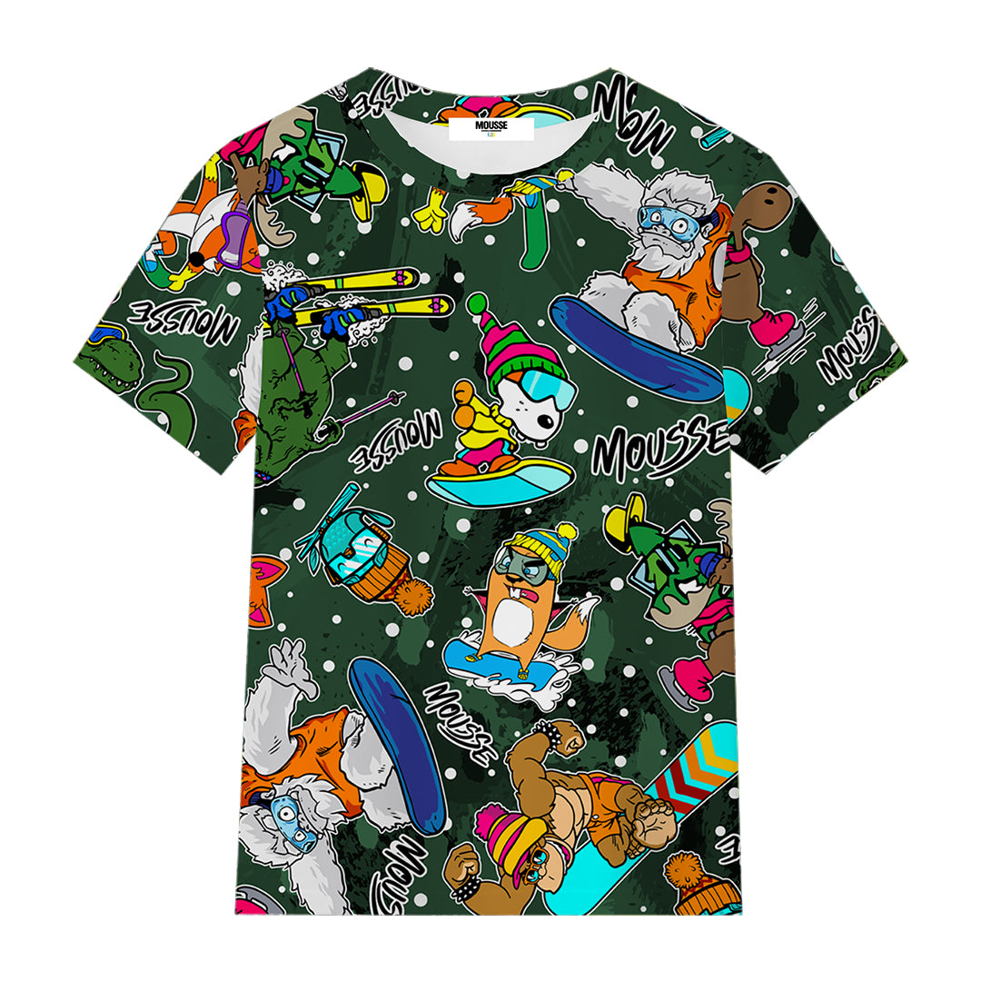 tshirt boy fantasy party ski