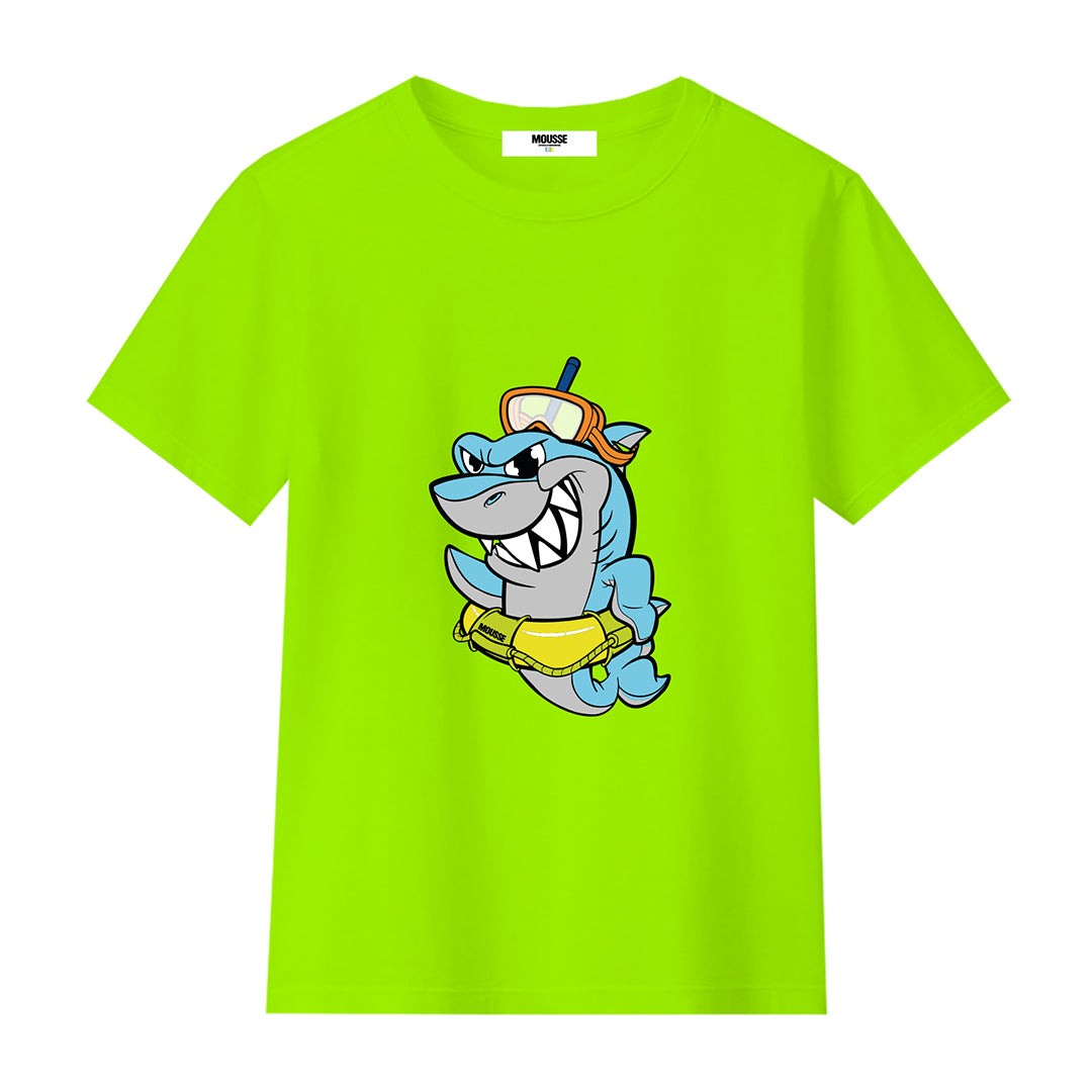 tshirt boy saveshark green