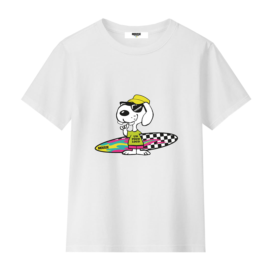 tshirt boy snoopsurf white