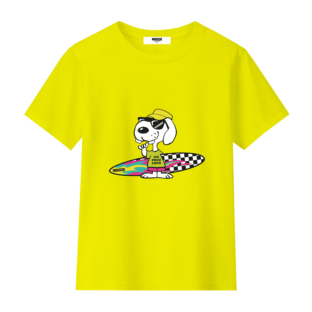 tshirt boy snoopsurf yellow