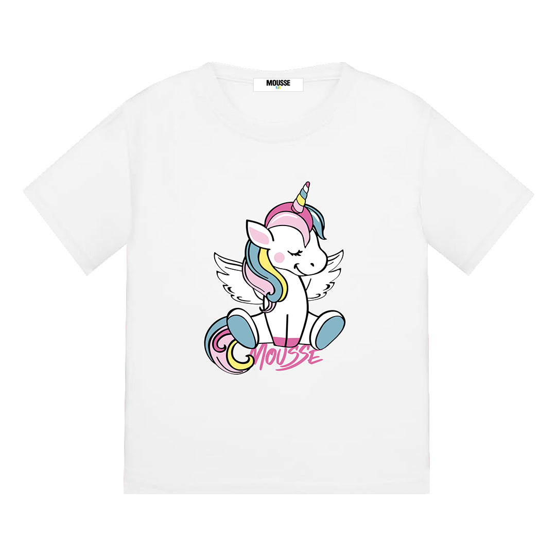 tshirt kids bimba mc white unicorn sweet