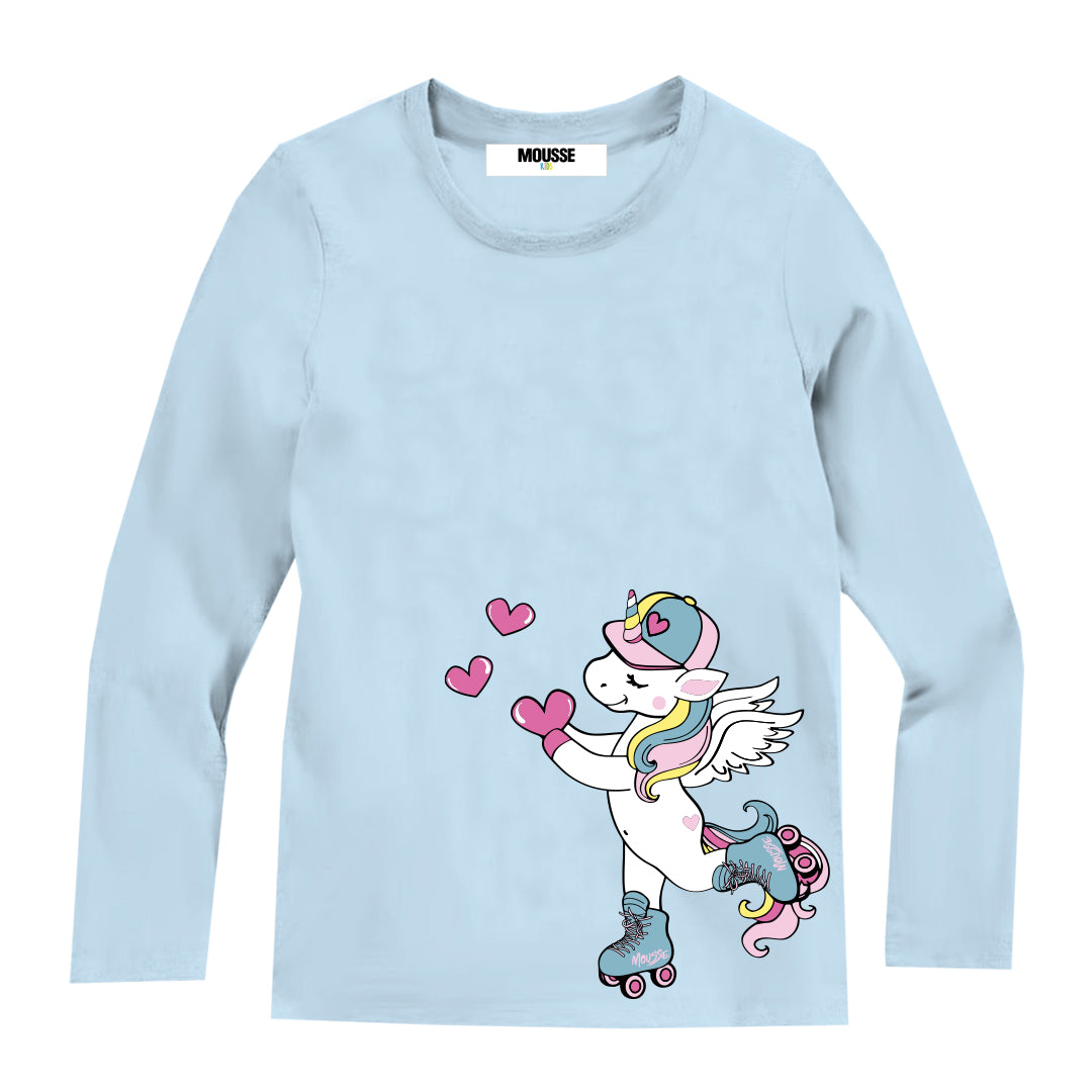 tshirt kids girl ml azure unicorn sweet2