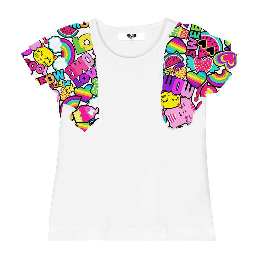 tshirt manica tulle girlpop