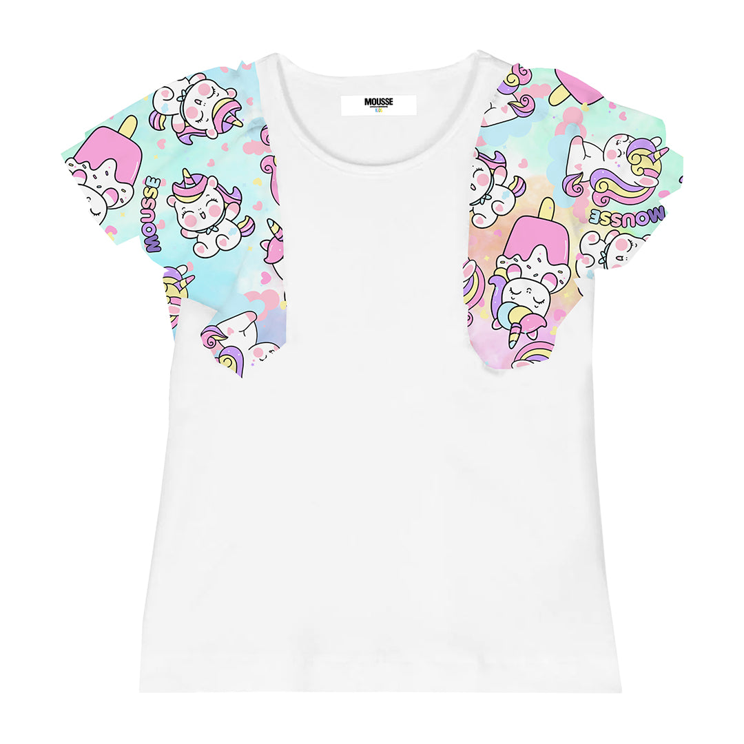 tshirt manica tulle vaporunicorn