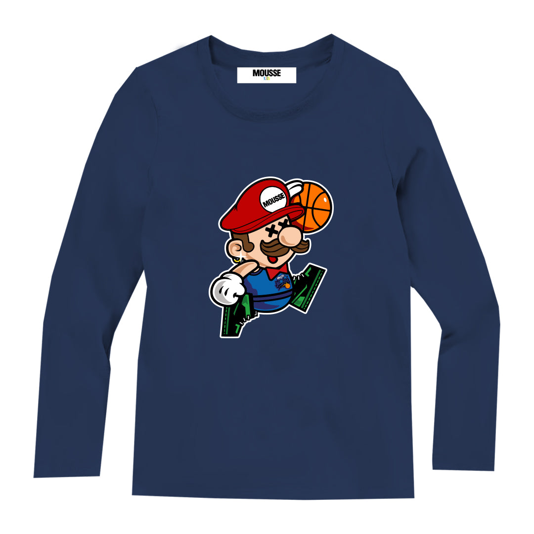 tshirt ml air mario blue