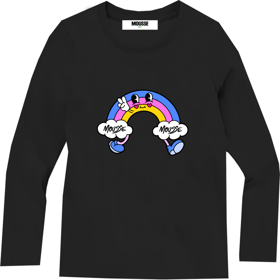 tshirt ml happy cloud black