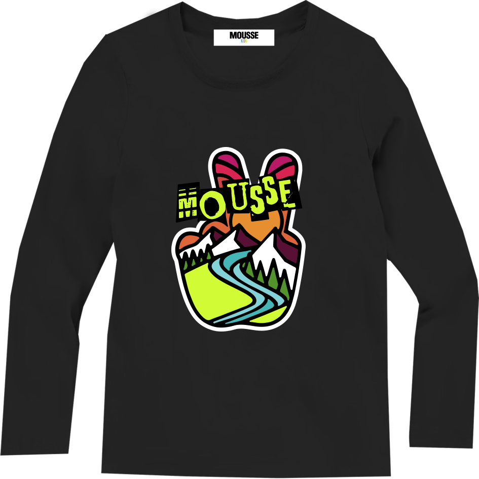 tshirt ml mousse logo victory black