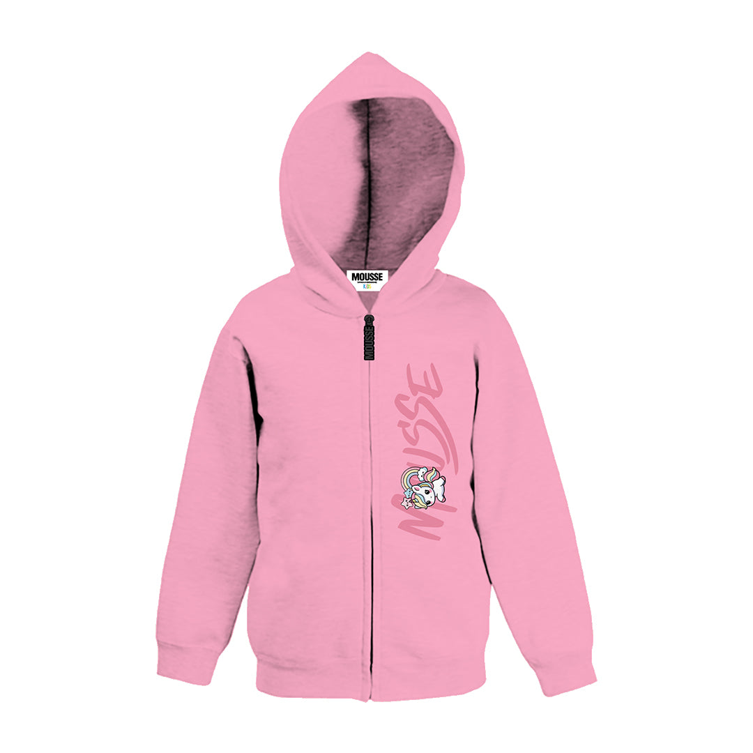 zip hoodie pink unileo